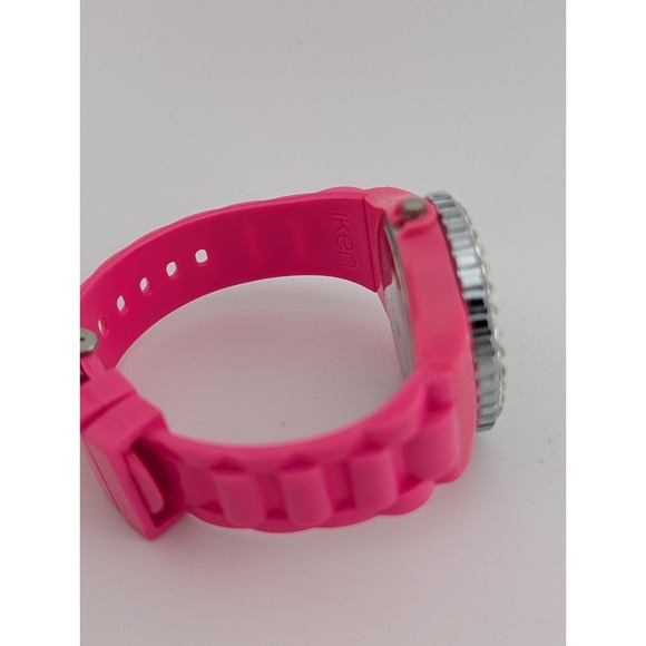 Iken Watch Women 42mm Case Crystal Bezel Pink Band- New Battery - Picture 5 of 8